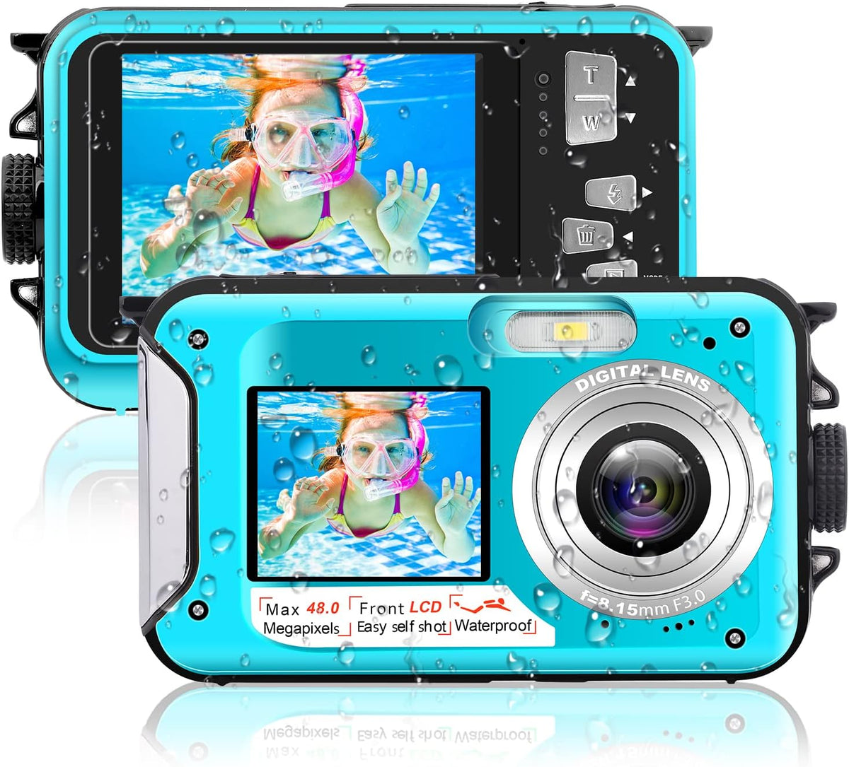 48MP 2.7K Waterproof Digital Camera T29793