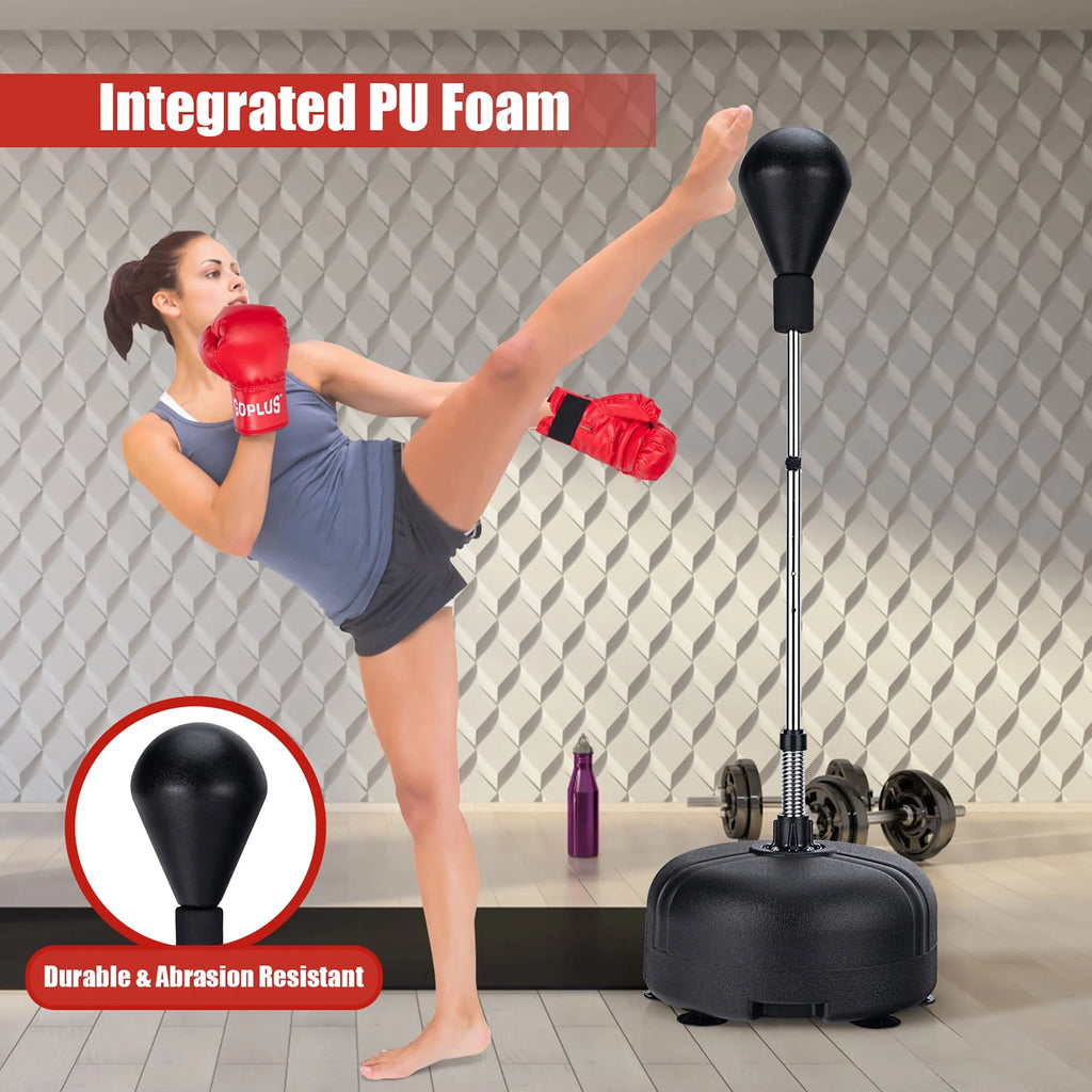Freestanding Punching Bag with Stand and Boxing Gloves Q9509
