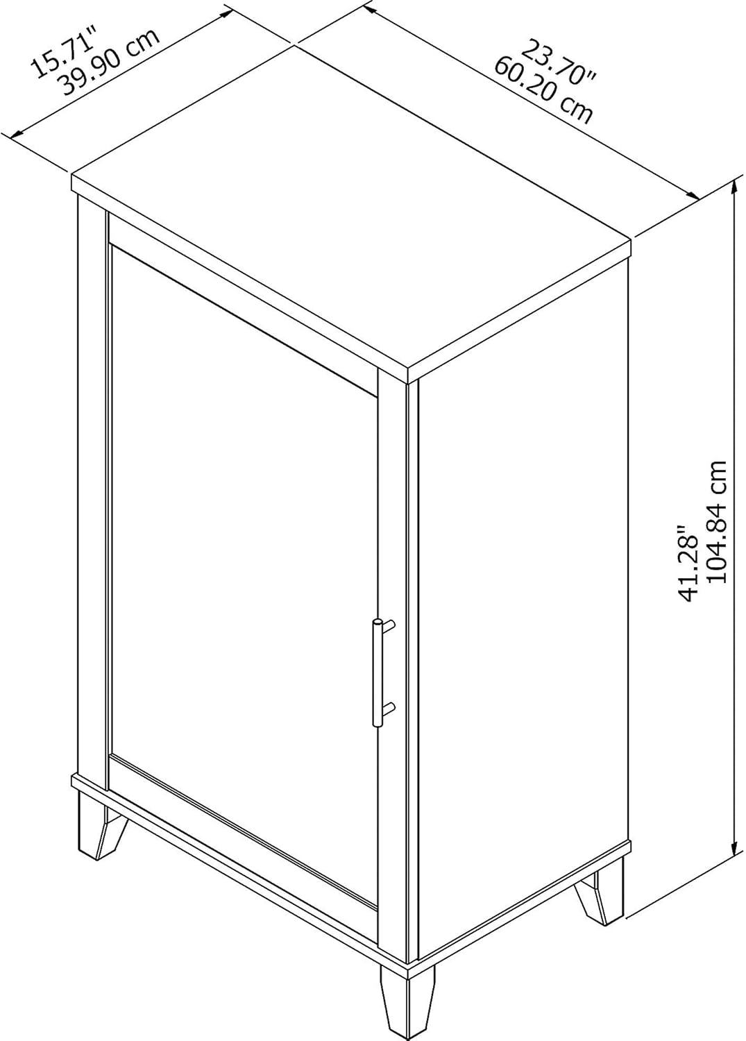 Mocha Cherry Accent Cabinet H947326