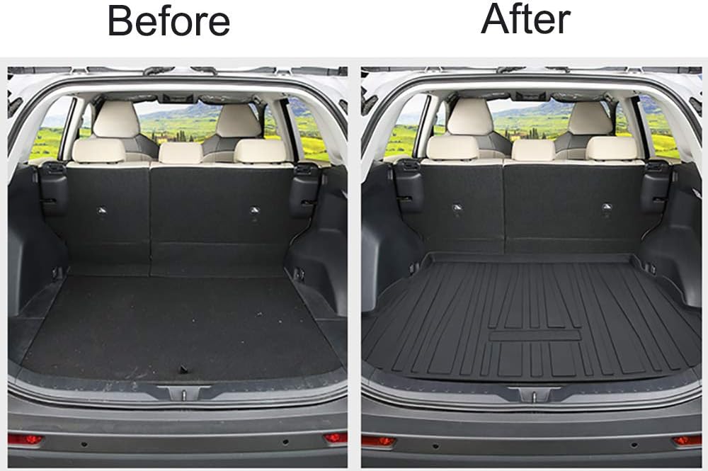 Cargo Liner Rear Cargo Tray Trunk Floor Mat Protector Pack of 2 V542933