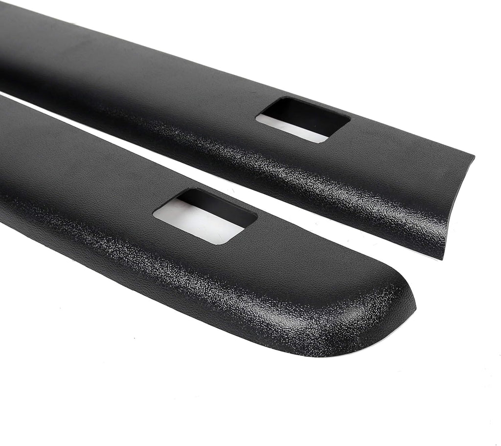 Black Smooth Finish Truck Bed Rail Caps Set of 2 W12570