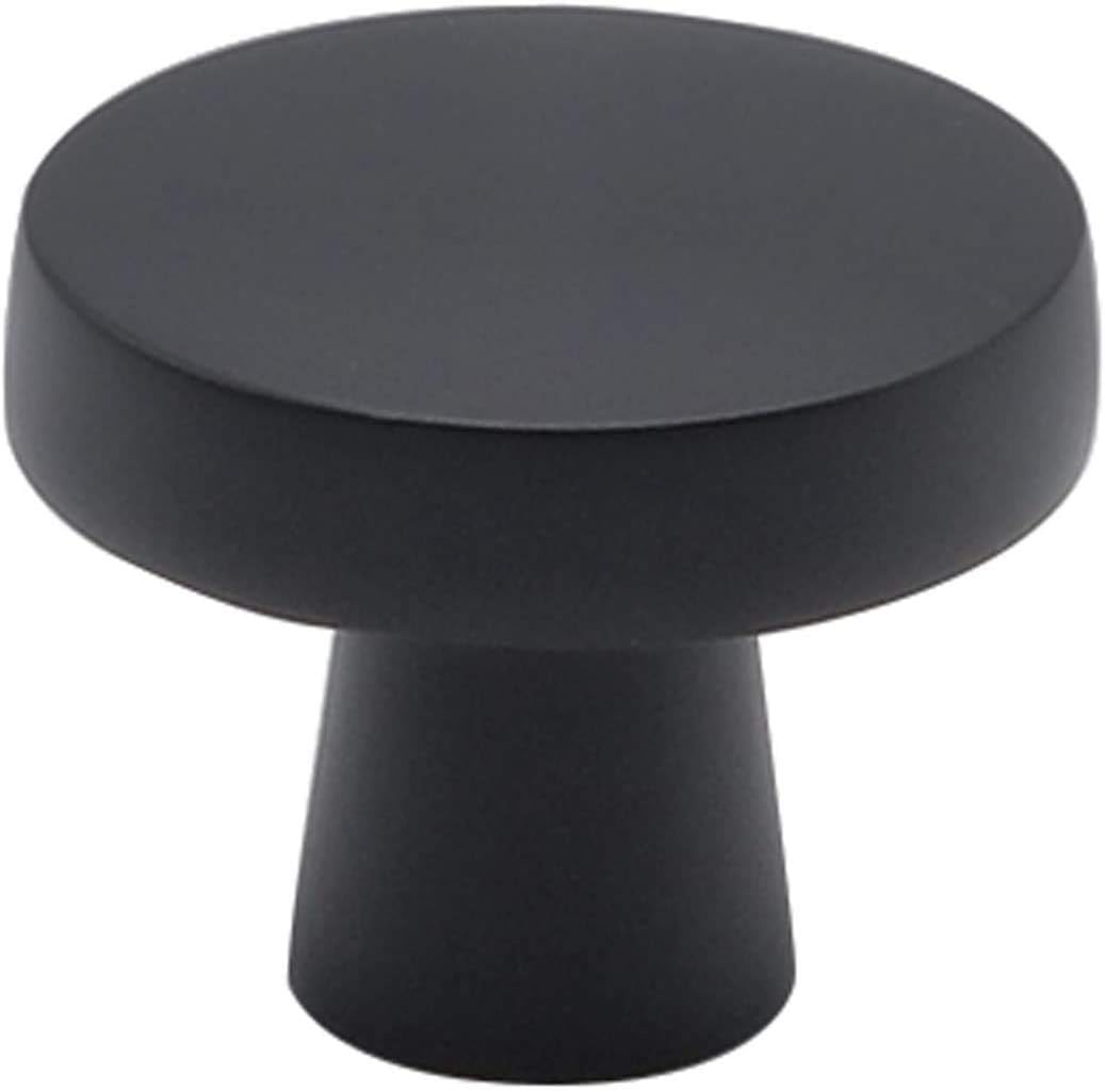 25 Pack Black Round Cabinet Knobs Y238022
