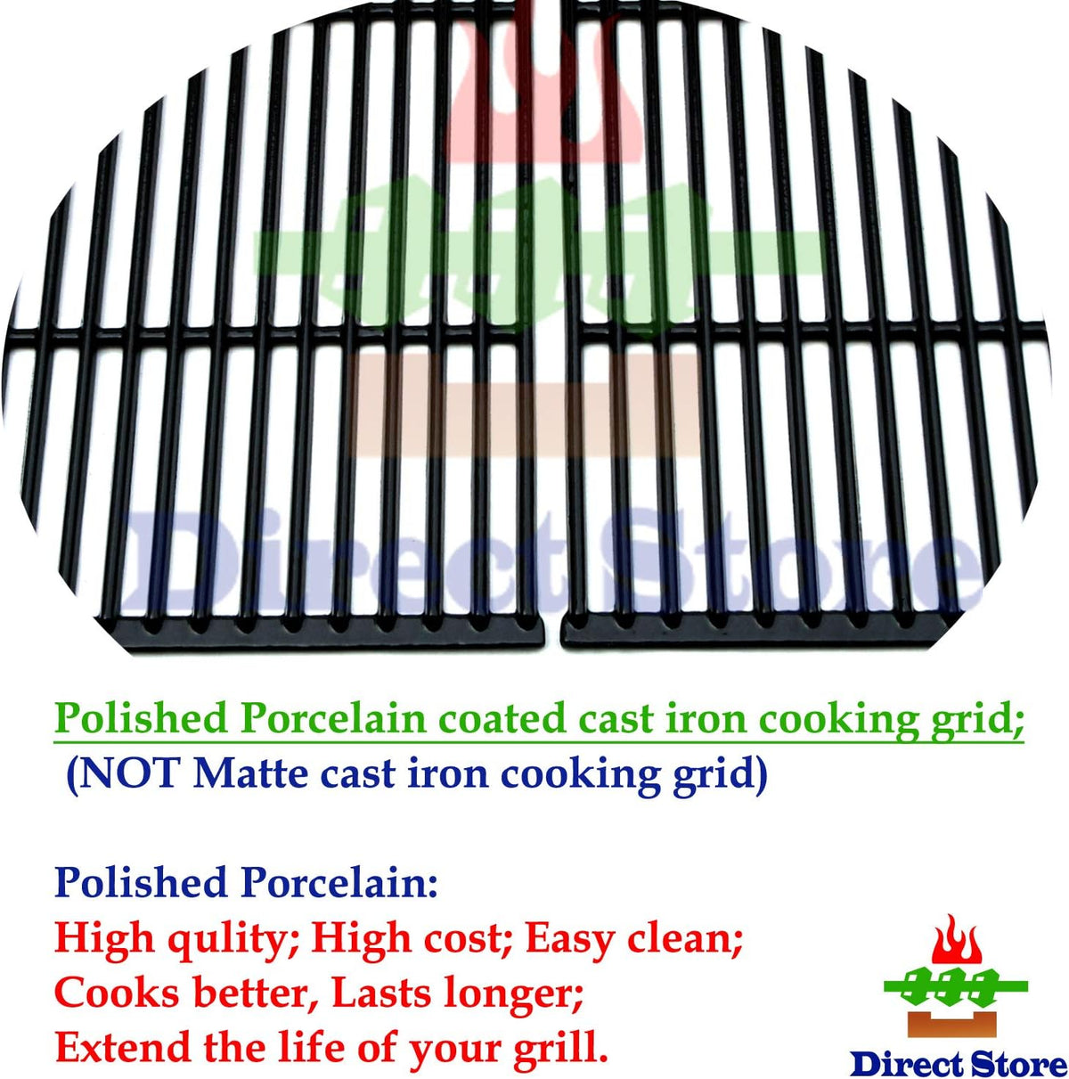 Replacement Burner, Heat Plates, Cooking Grill Grids Pack of 2 L130
