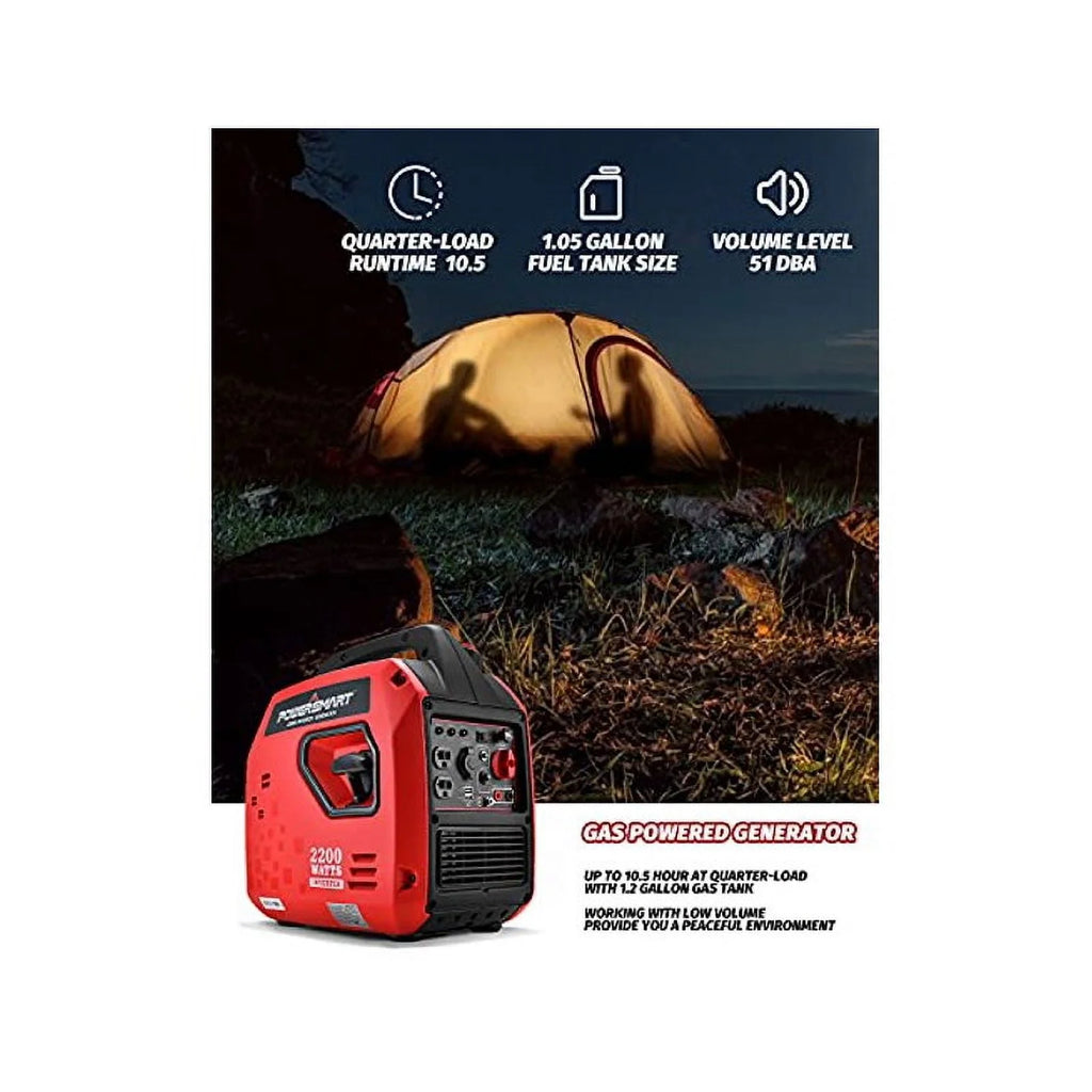2200 Watts Gas Powered Inverter Generator D2885