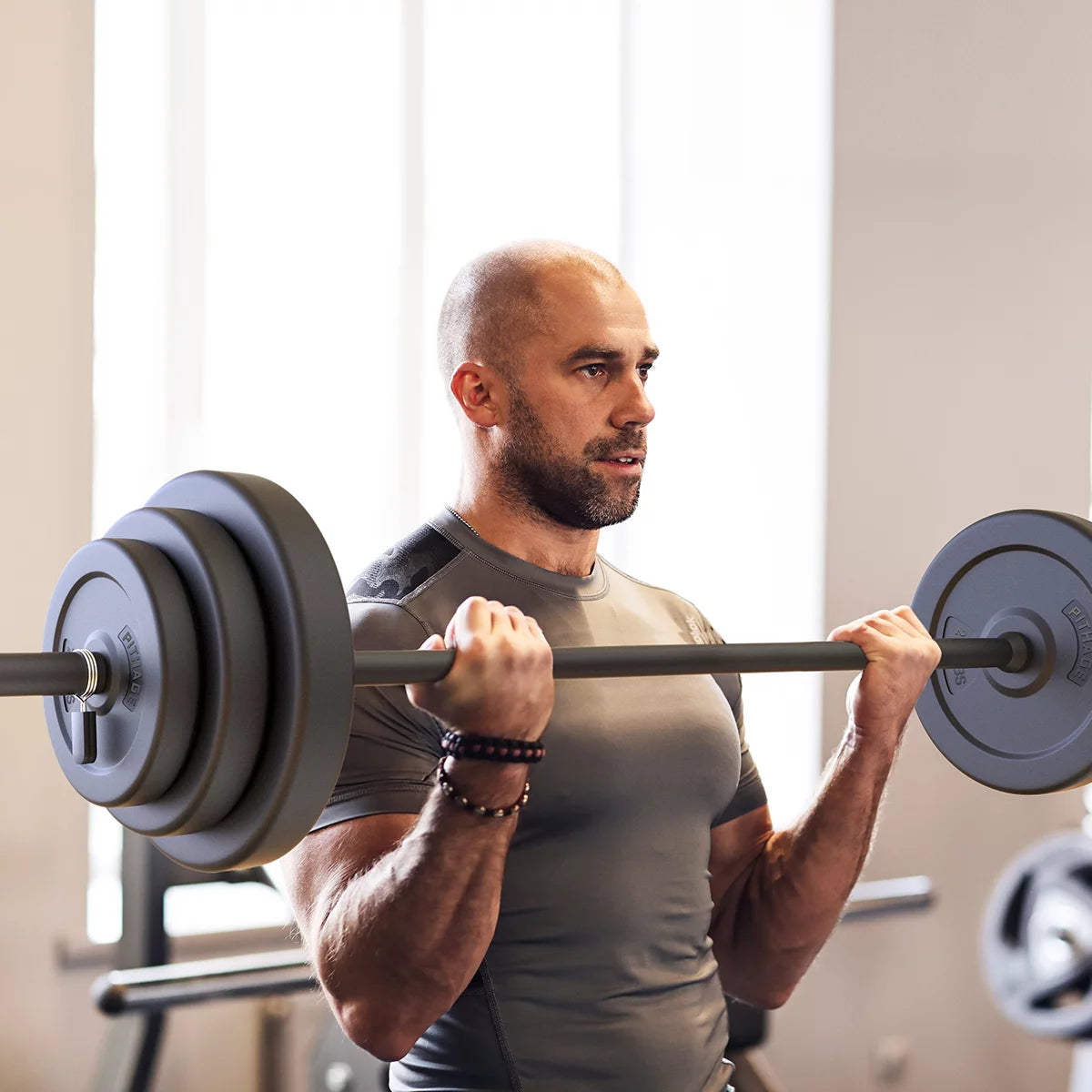 45 lbs Adjustable Barbell Weight Set T8685