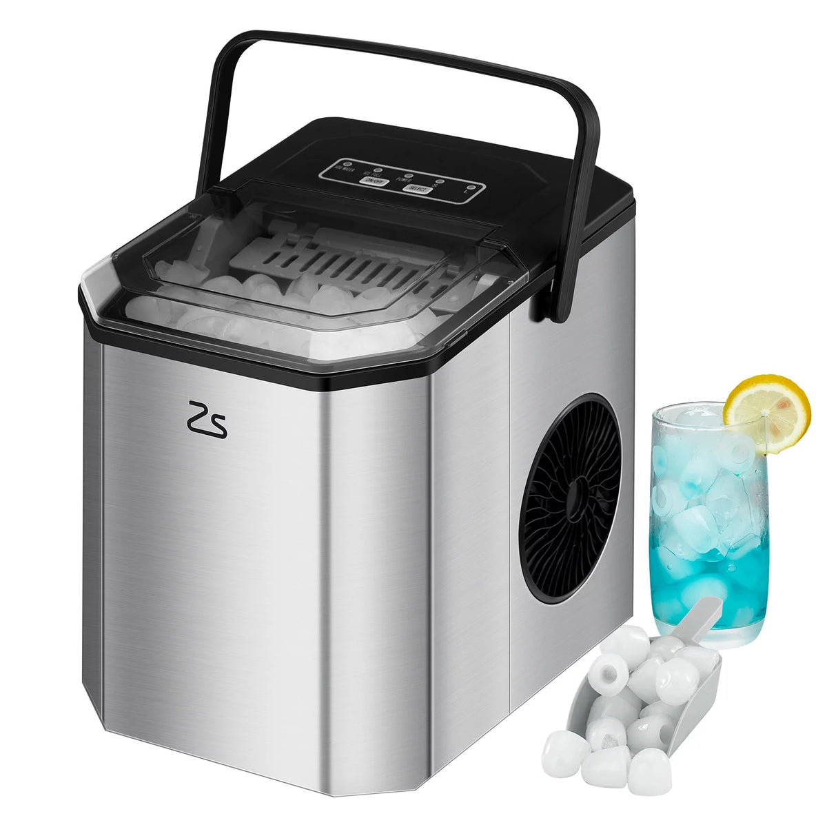 Countertop Nugget Ice Maker with Self-cleaning A40649