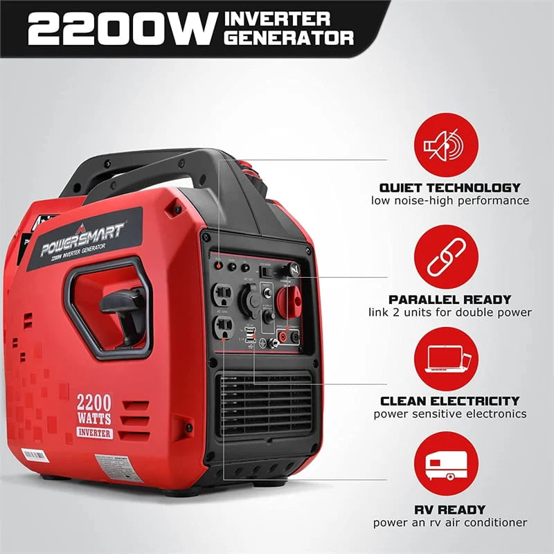 2200 Watts Gas Powered Inverter Generator D2885
