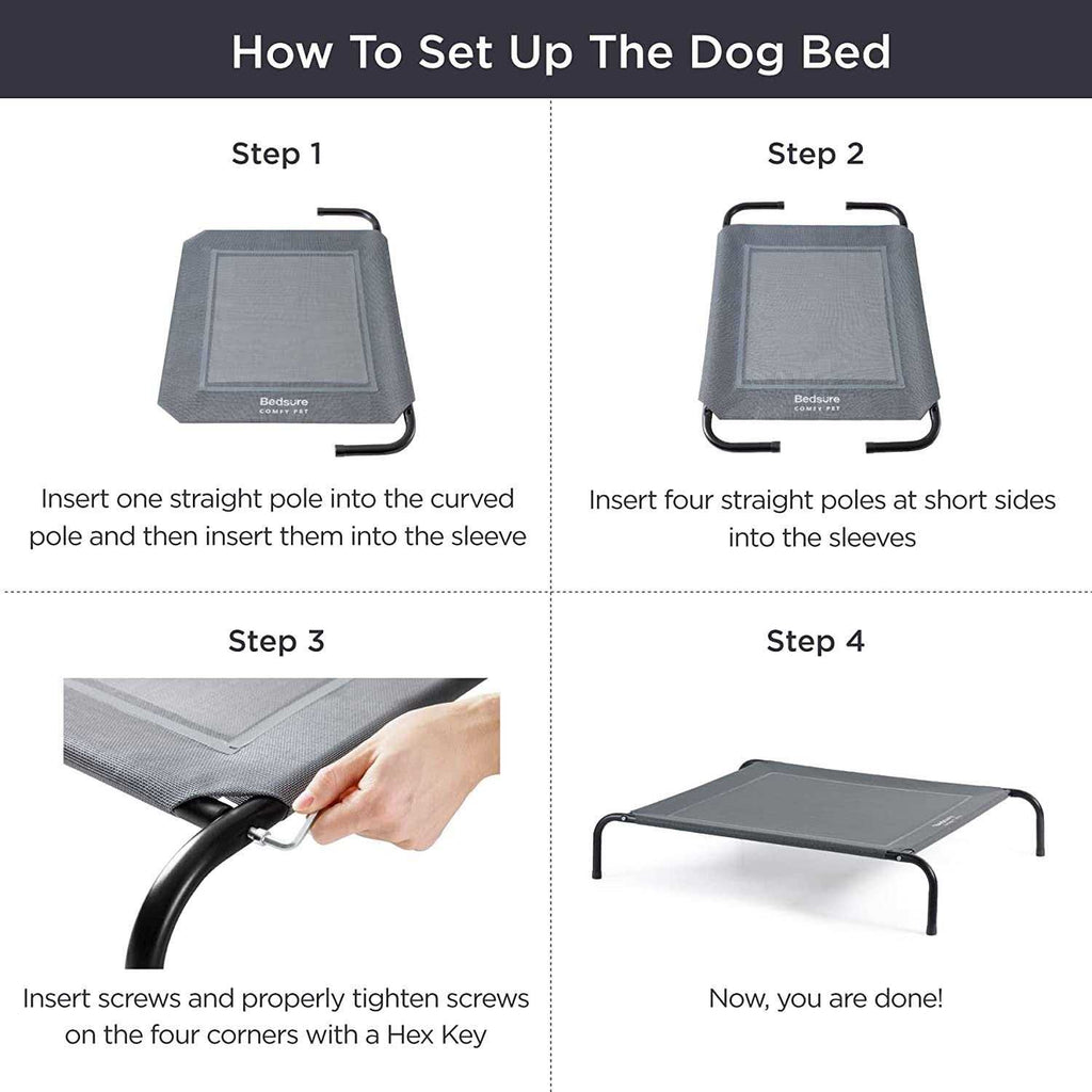 Large Elevated Cooling Outdoor Dog Bed G21724