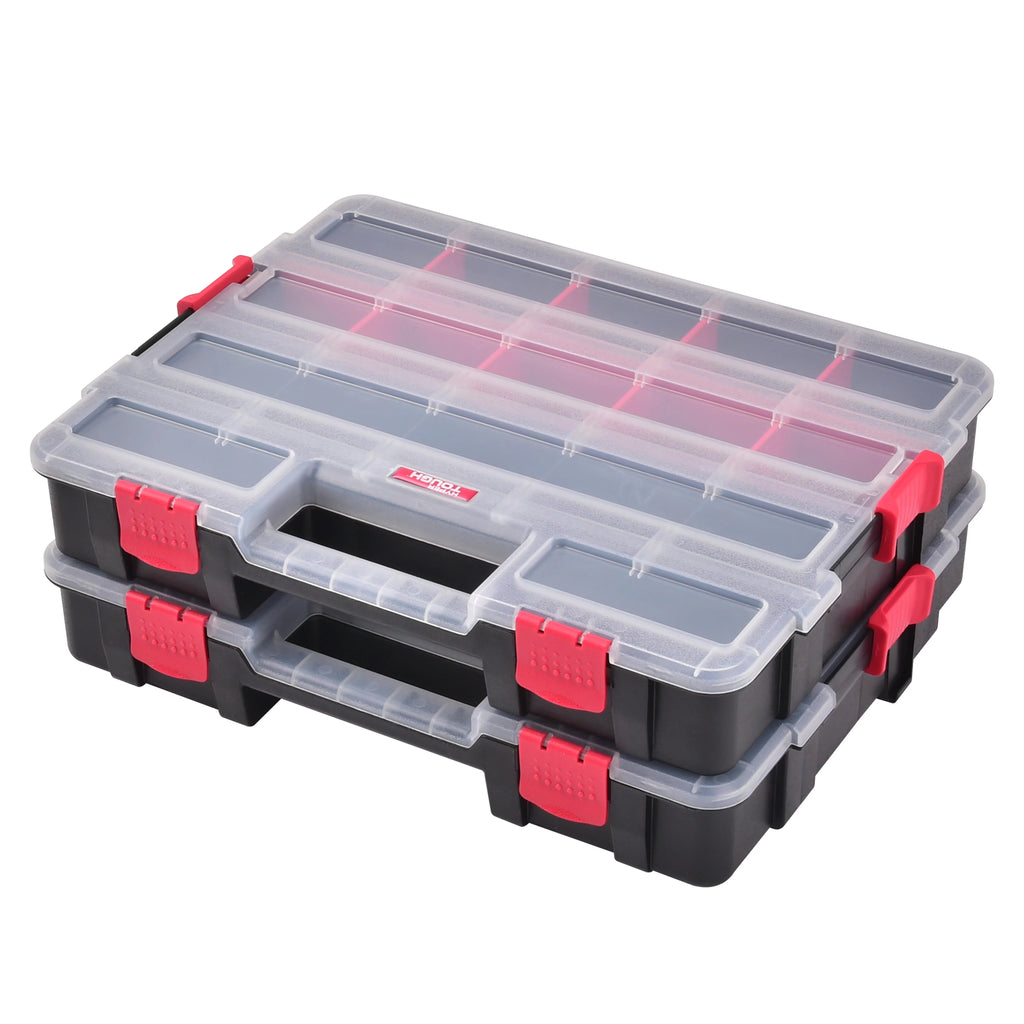 Plastic Heavy-Duty Interlocking Organizer 2-Pack S2350