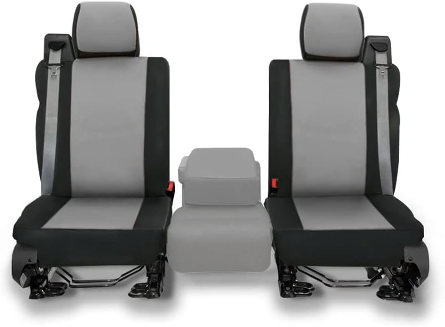 Custom Fit Neoprene Car Front Seat Covers Gray & Black D746059