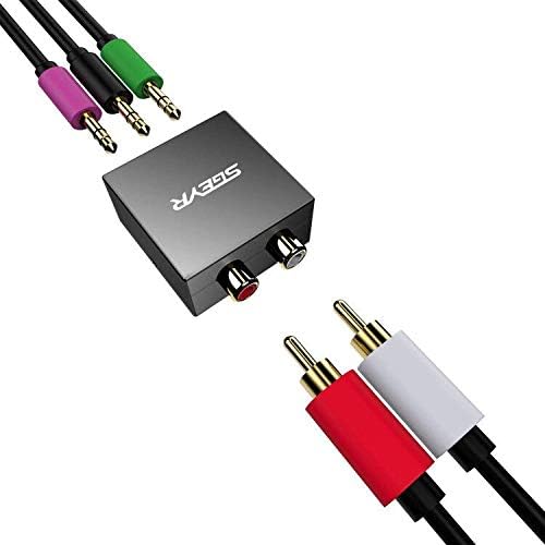 5.1 Audio Console Adapter Stereo RCA to 3 x 3.5mm Jack Bidirectional Conversion S600