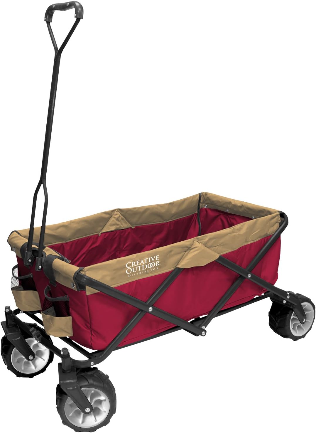Collapsible Folding Wagon Cart Black & White Stripes N4070