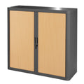 Charcoal Beech Storage Cabinet with Two Shelves K218085