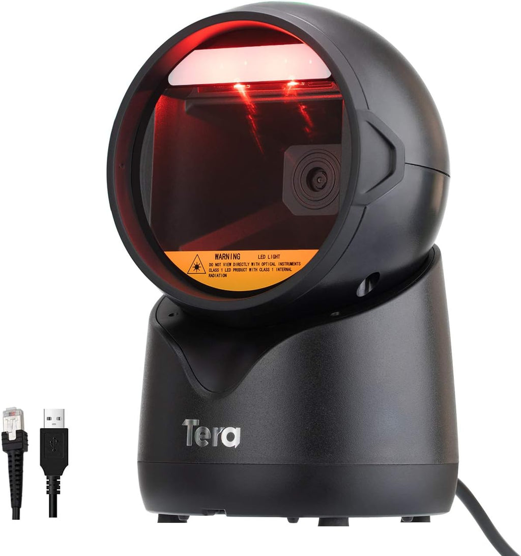 Omnidirectional Desktop Barcode Scanner with Adjustable Scan Head U373224