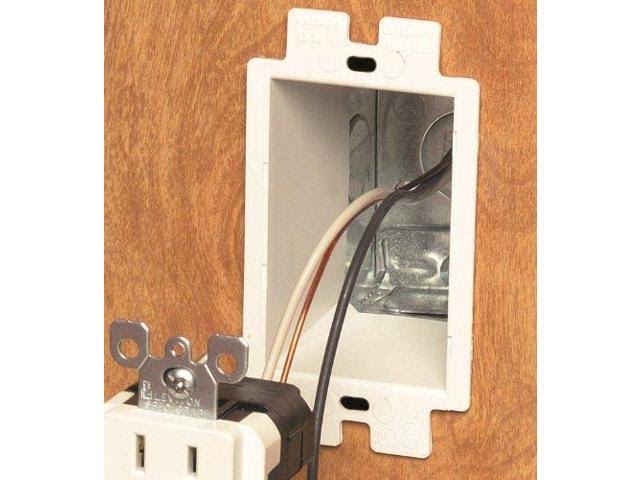 White 1-Gang 25-Pack Electrical Outlet Box Extender W806495