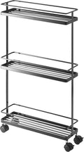 White Rolling Kitchen Storage Cart B52023