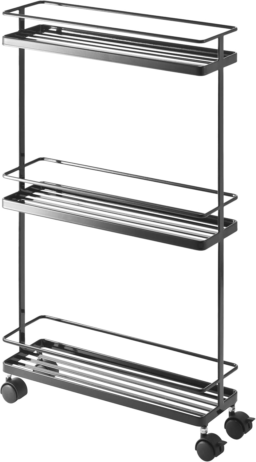 White Rolling Kitchen Storage Cart B52023