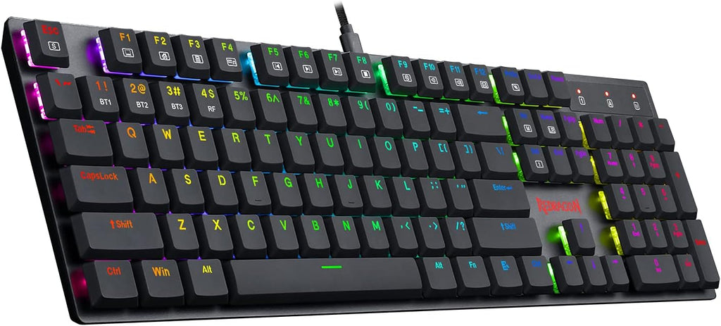 Wireless Bluetooth RGB Backlit Mechanical Gaming Keyboard X754613