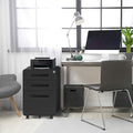 3 Drawer Rolling Locking File Cabinet on Wheels, Gray O106927