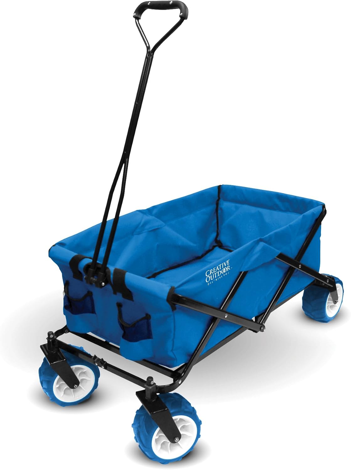 Collapsible Folding Wagon Cart Black & White Stripes N4070