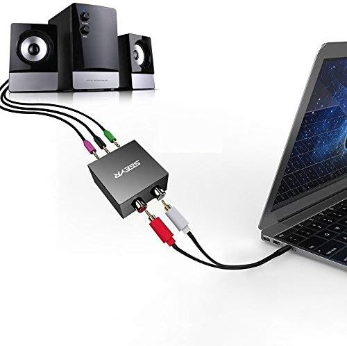 5.1 Audio Console Adapter Stereo RCA to 3 x 3.5mm Jack Bidirectional Conversion S600