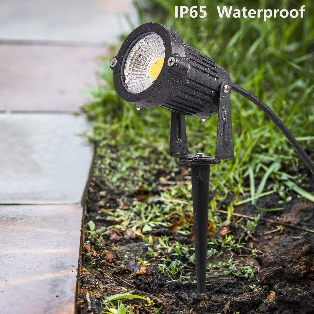 6W Waterproof Low Voltage Landscape Spotlights 6 Pack Warm White L9805