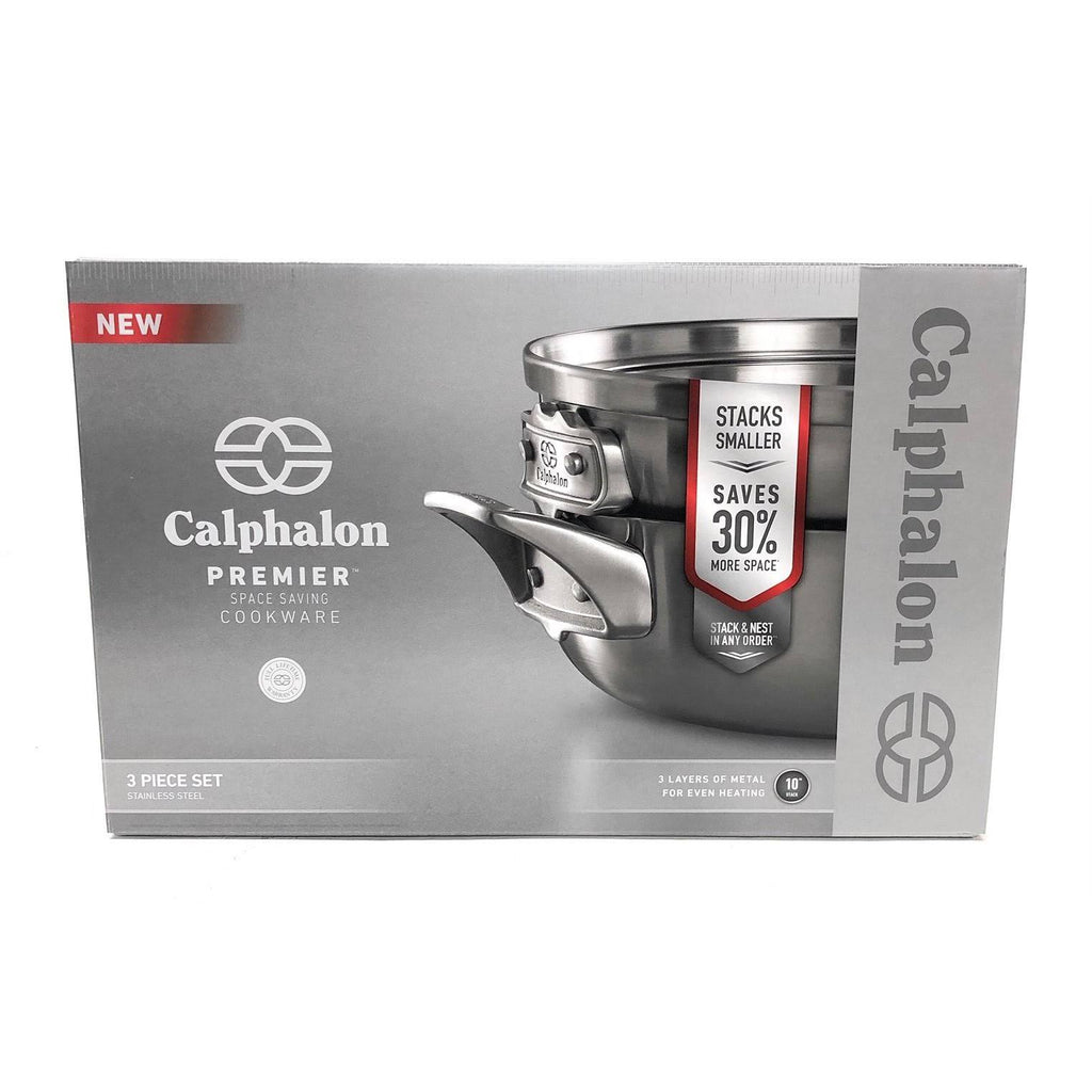 Stainless Steel 3 Piece Stack Cookware Set V9056