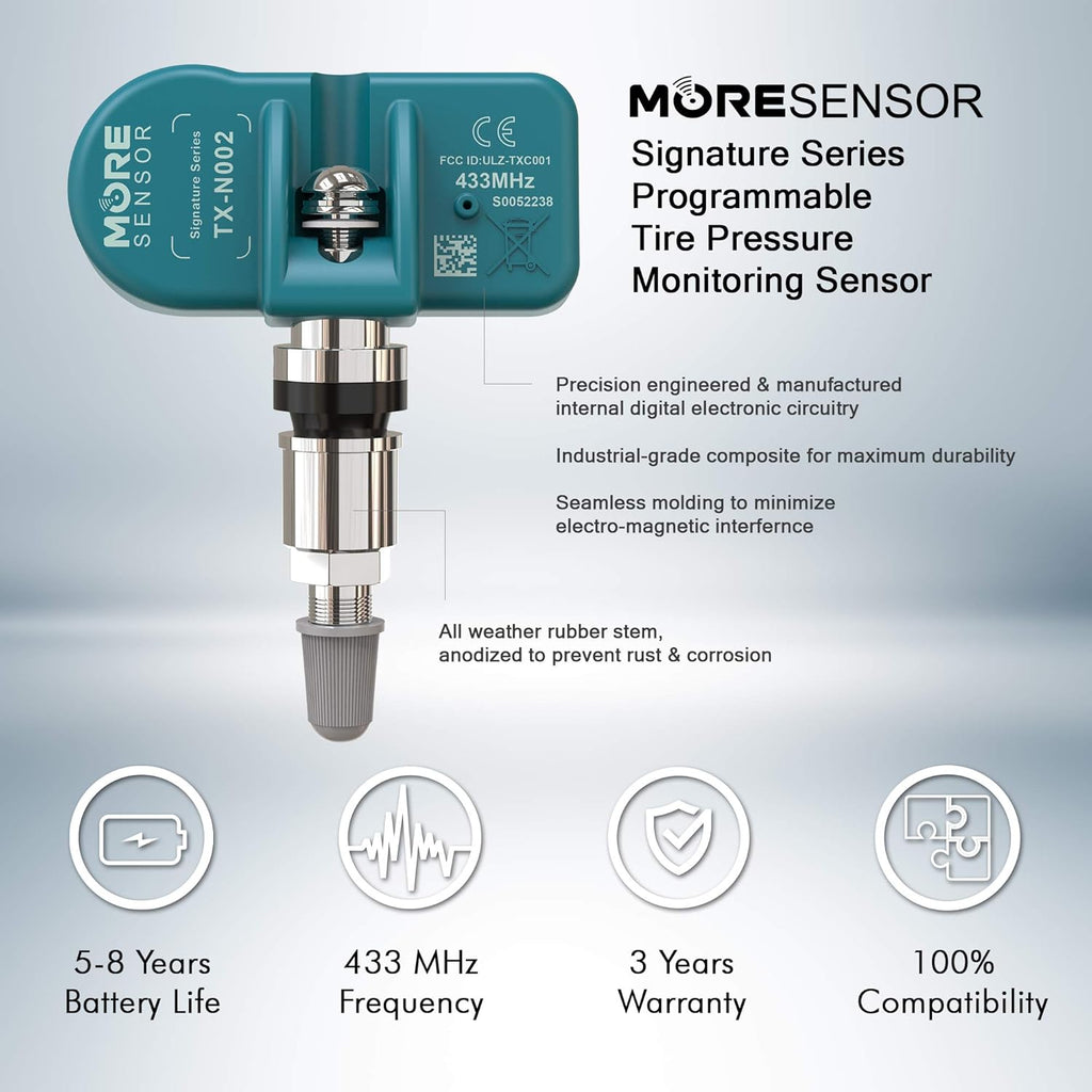 433MHz TPMS Tire Pressure Sensor 4-Pack Q2529