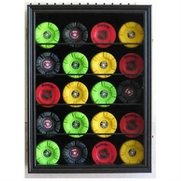 Hockey Puck Display Case Shadow Box Wall Cabinet R88270