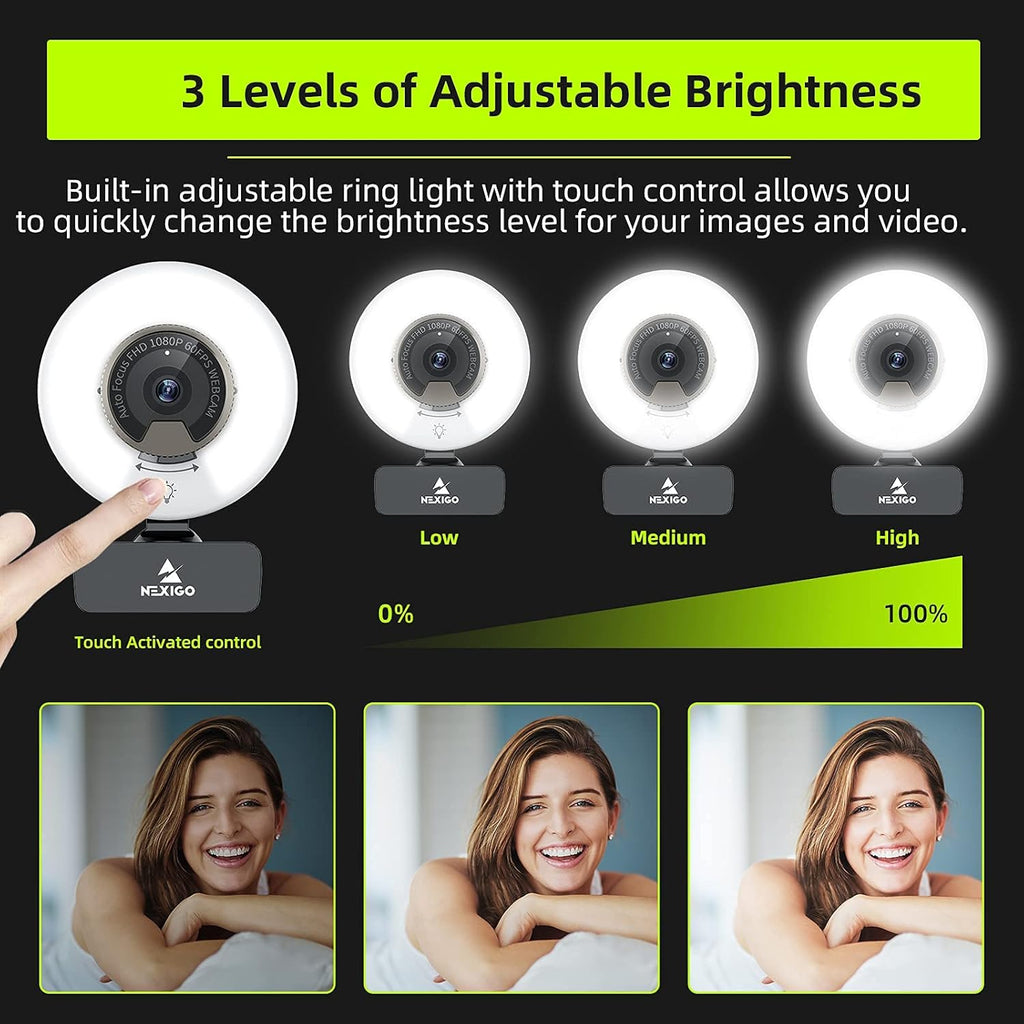 1080P 60FPS Webcam with Light R766901