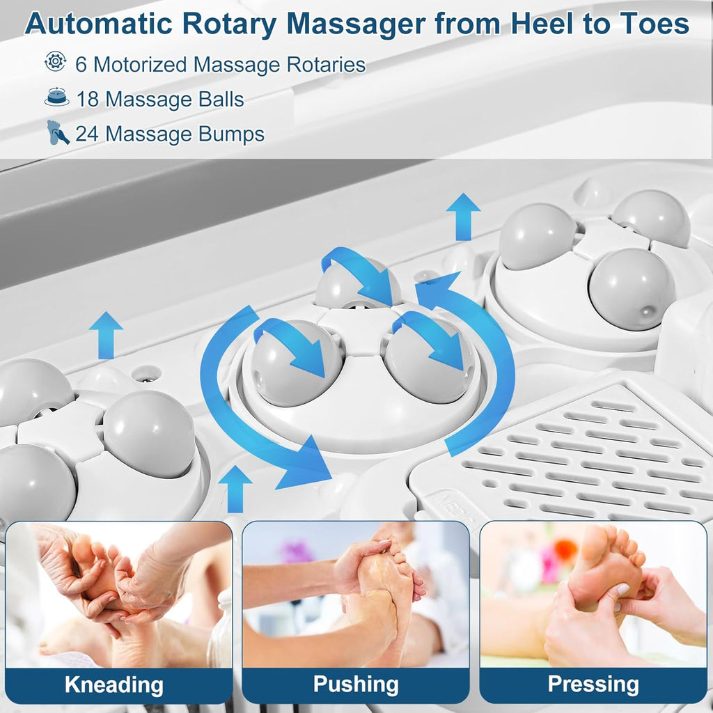 Collapsible Foot Spa Bath with Heat and Massager T45544
