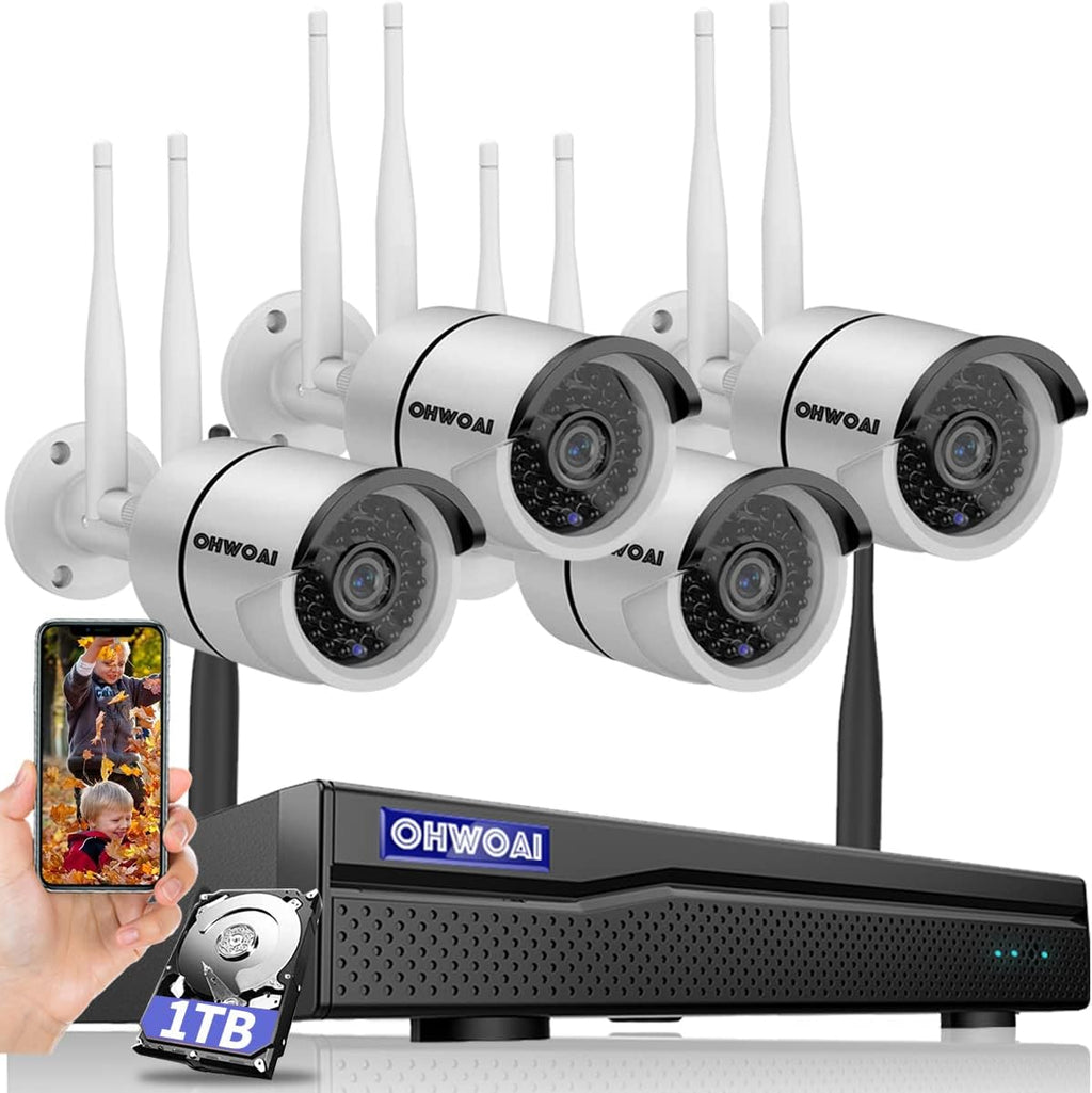8 Channel 1080P Wireless Security Camera System with 1TB Hard Drive W992