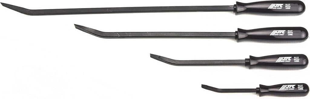 Heavy Duty 4 PC Angled Tip Pry Bar Set with Strike Cap Handle O21911