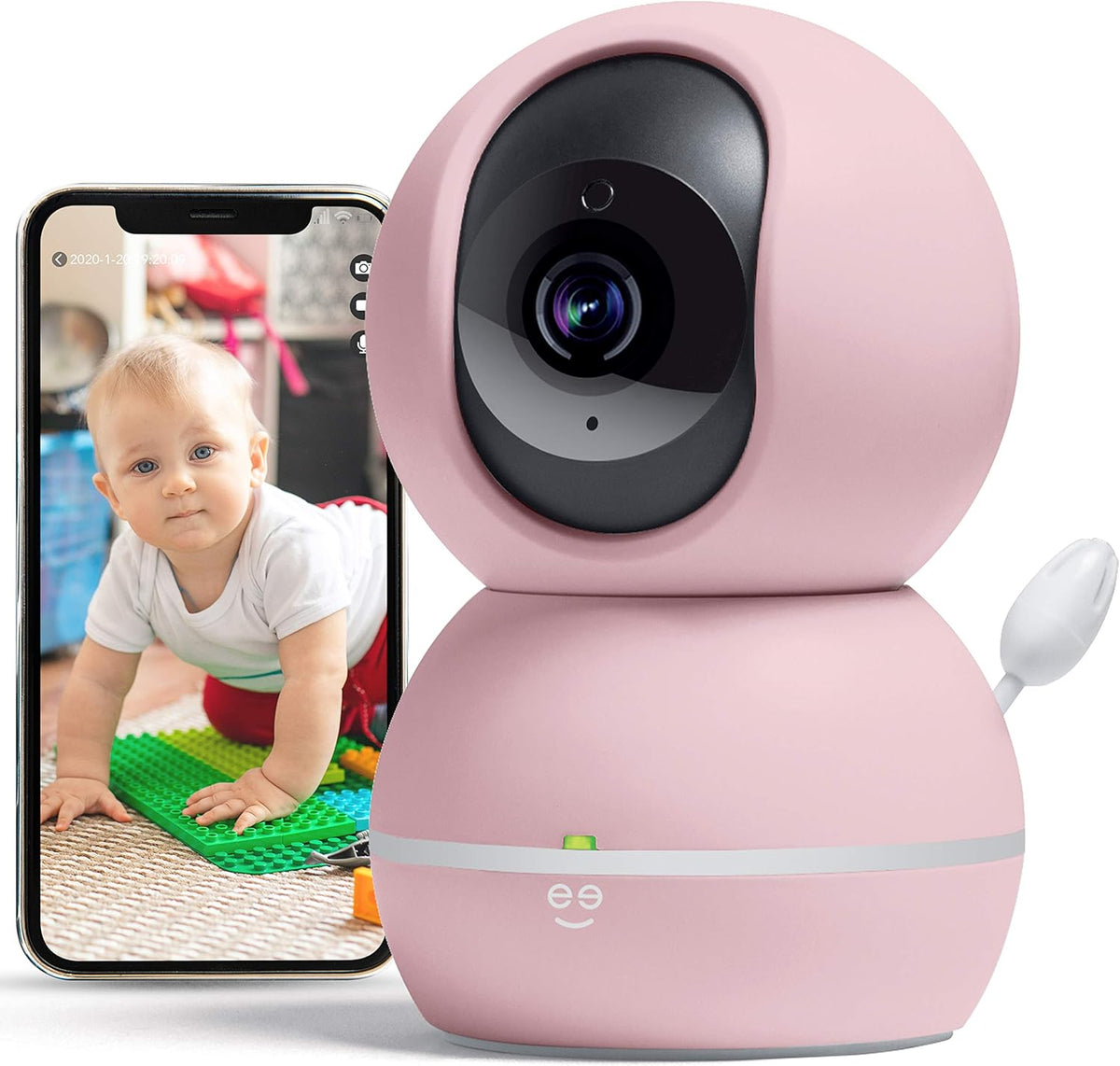 Smart Home Pet and Baby Monitor with Camera, 1080p Wireless WiFi Camera F40924