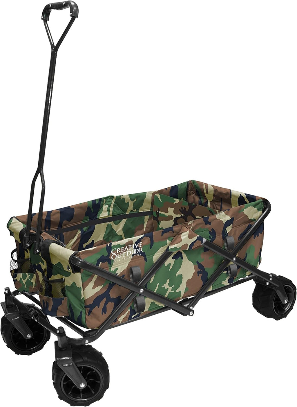 Collapsible Folding Wagon Cart Black & White Stripes N4070