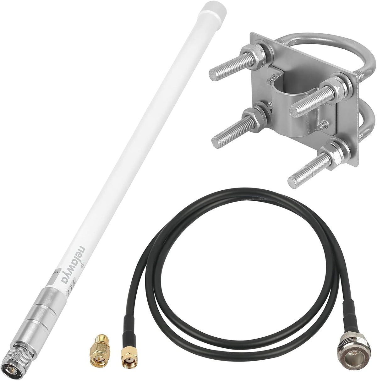 5.8dBi LoRa Antenna with 10ft Coaxial Cable White U281