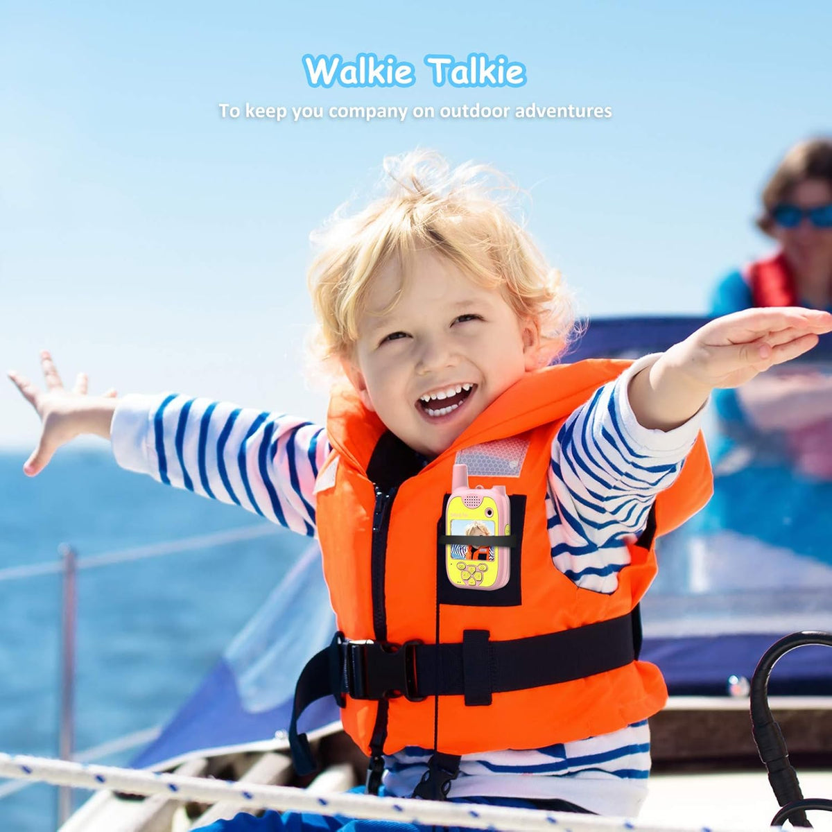 Walkie Talkies Kids Camera 1080P Digital Video Camera Toy 2 Pack M4218