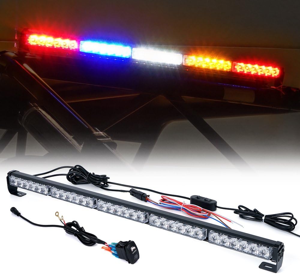 30 Inch LED Chase Strobe Light Bar with Turn Signal Brake Reverse G7302