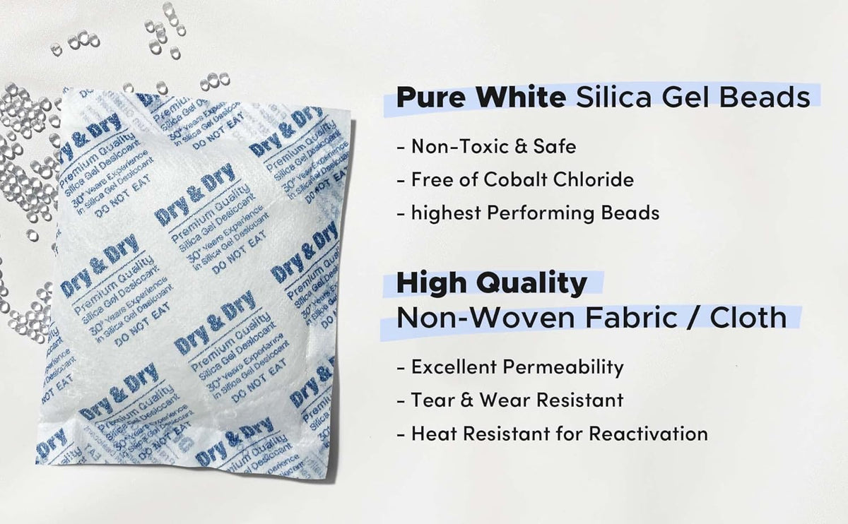 50 Gram 20 Packets Silica Gel Desiccant Packets R447126
