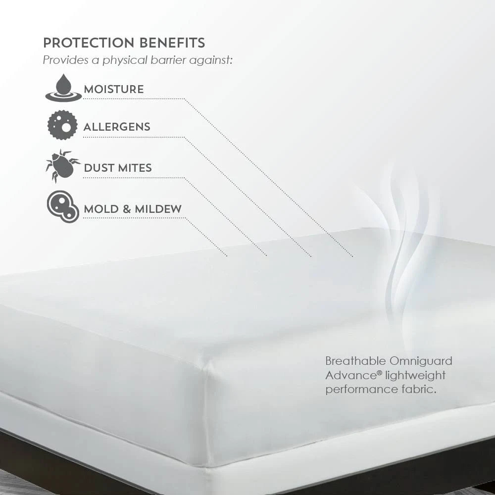 White Twin Mattress Protector Q70092