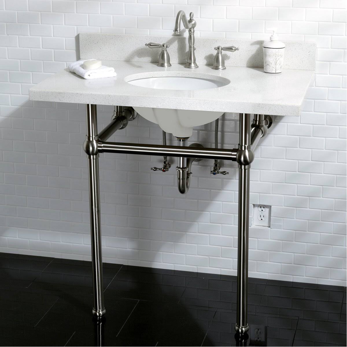 Oil Rubbed Bronze Widespread Lavatory Faucet with Pop-Up X2597