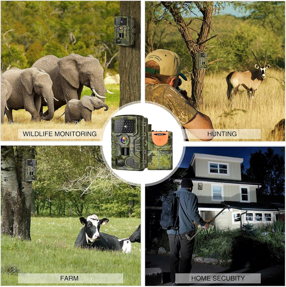 24MP 1080P Night Vision Motion Activated Waterproof Trail Camera O5482