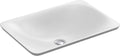 White Rectangular Bathroom Sink M714