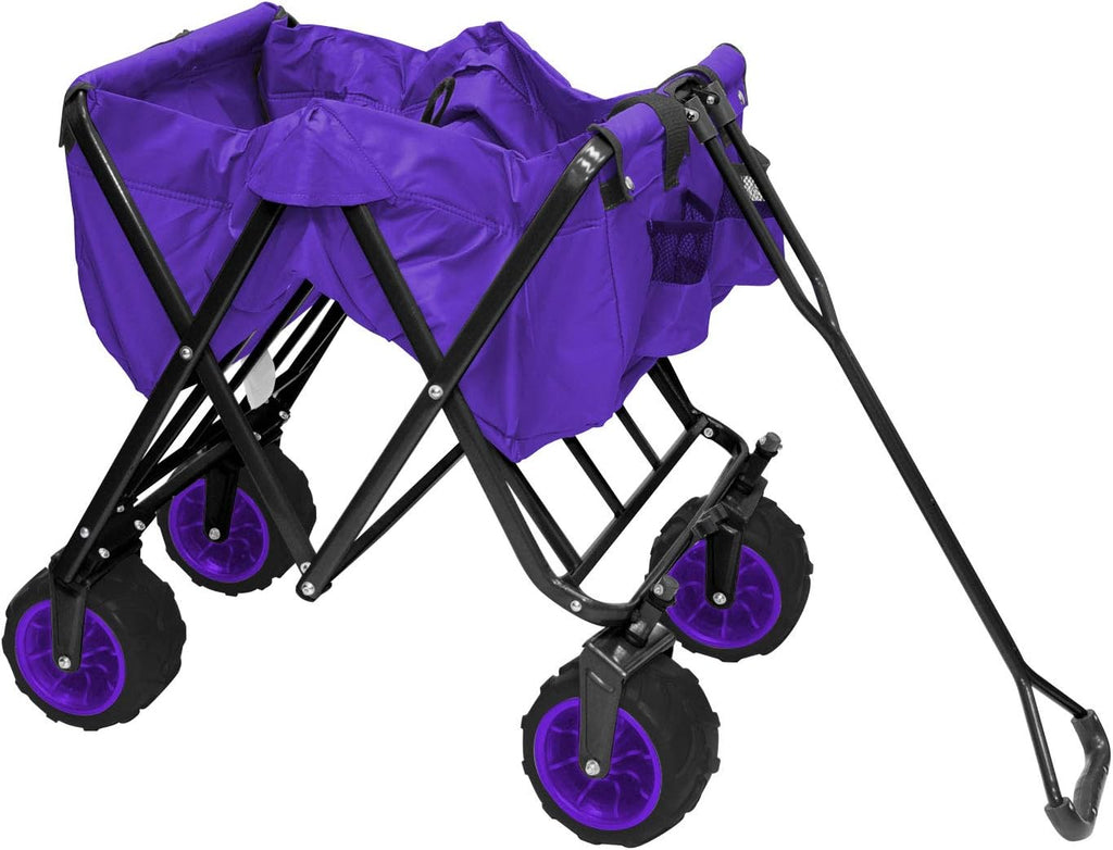 Collapsible Folding Wagon Cart Black & White Stripes N4070