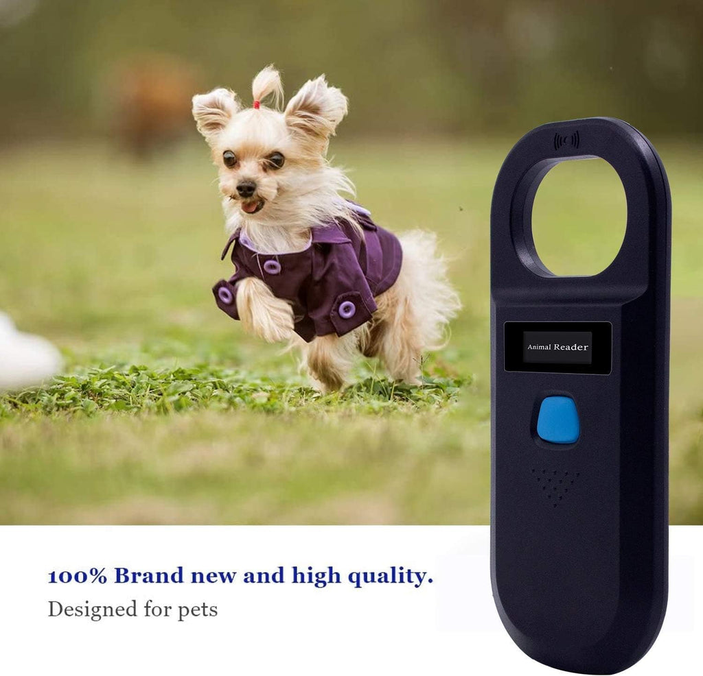 Handheld Pet Microchip Scanner 134.2kHz/125kHz RFID Reader Black L62721