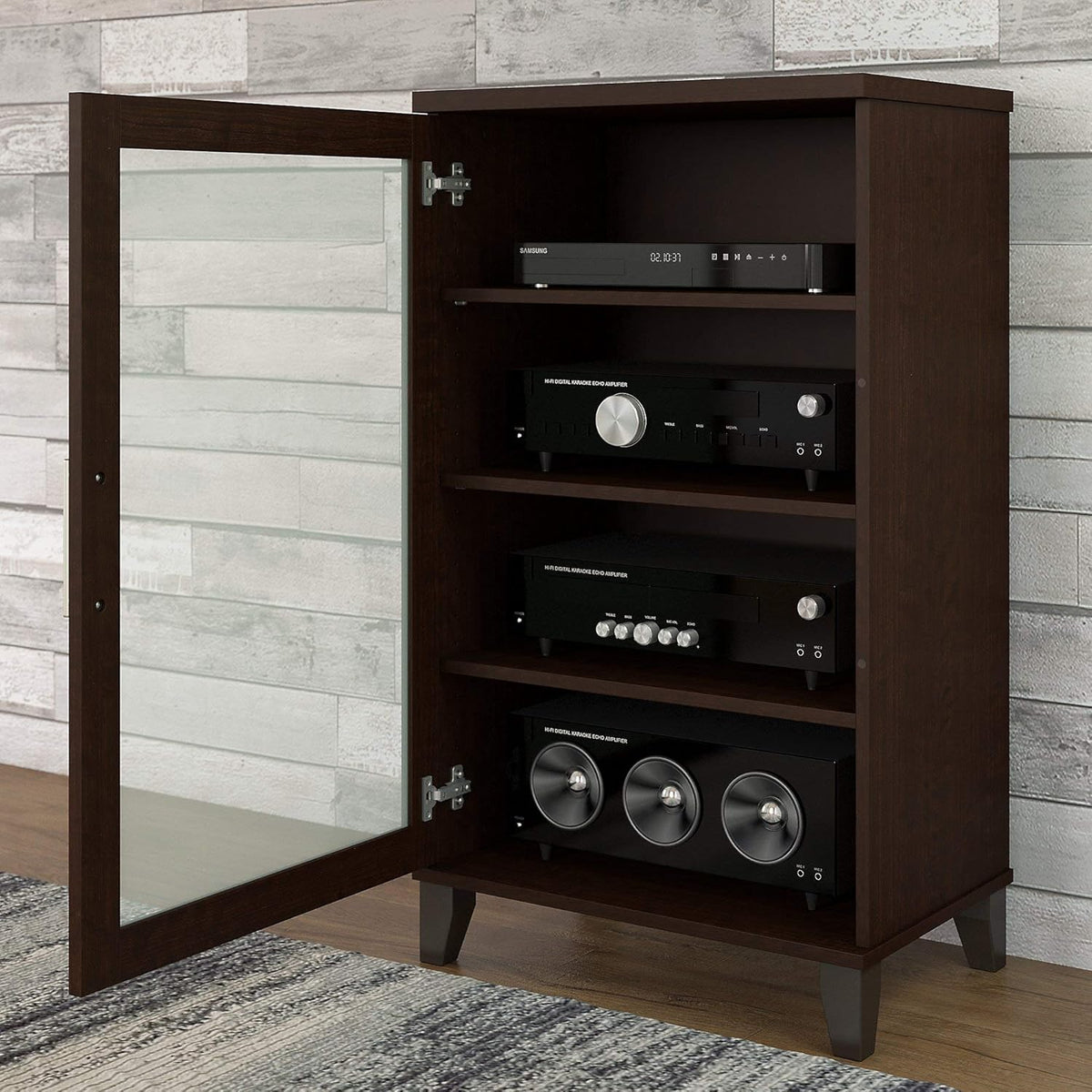 Mocha Cherry Accent Cabinet H947326