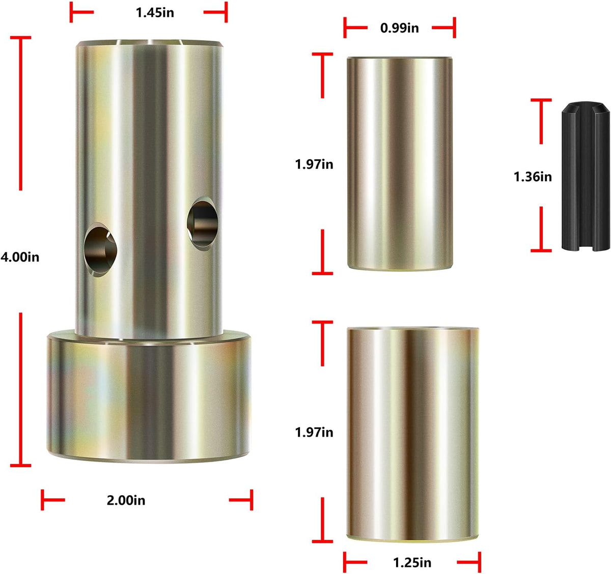 2 Pairs Quick Hitch Adapter Bushing Kit A866846