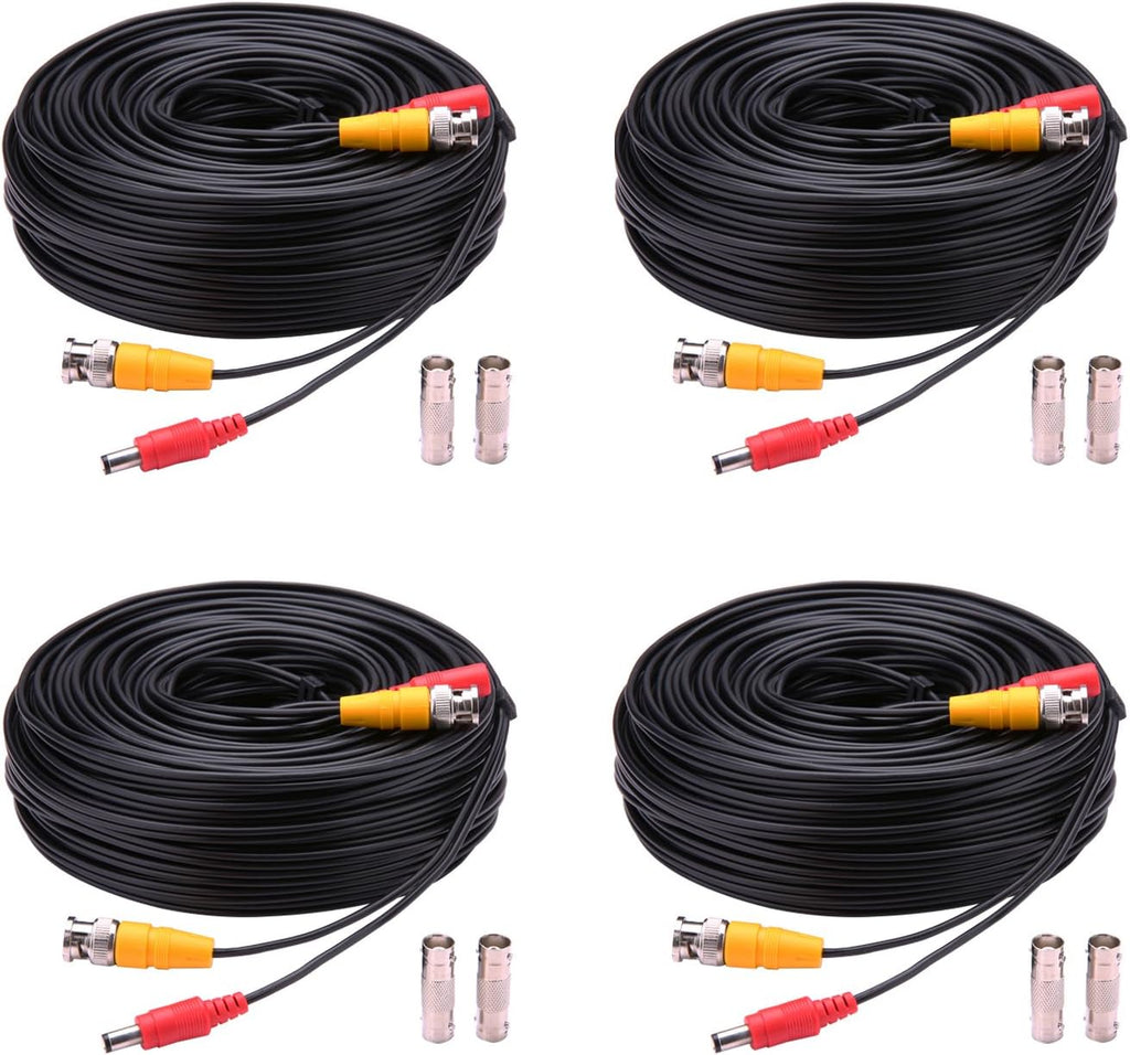 4x150ft BNC Video and Power Security Camera Cable P6411