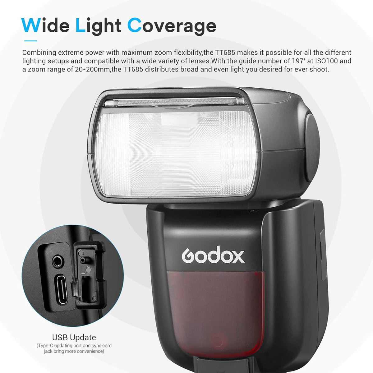 TTL Flash GN60 2.4G Wireless Camera Flash Speedlite R1876