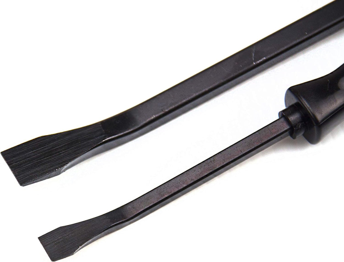 Heavy Duty 4 PC Angled Tip Pry Bar Set with Strike Cap Handle O21911